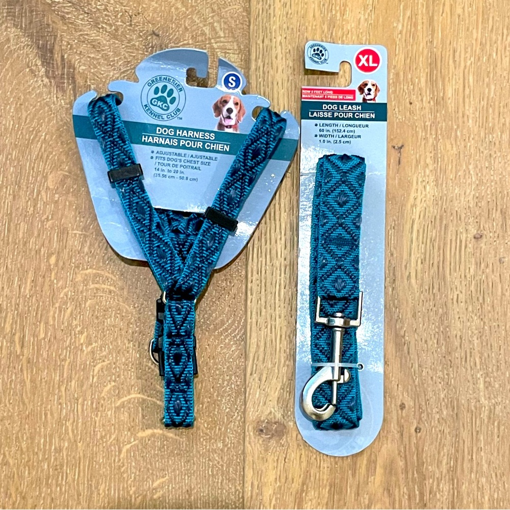HP🥂 3pc SET Small Breed Dog Harness & Leash Set - Picture 2 of 10